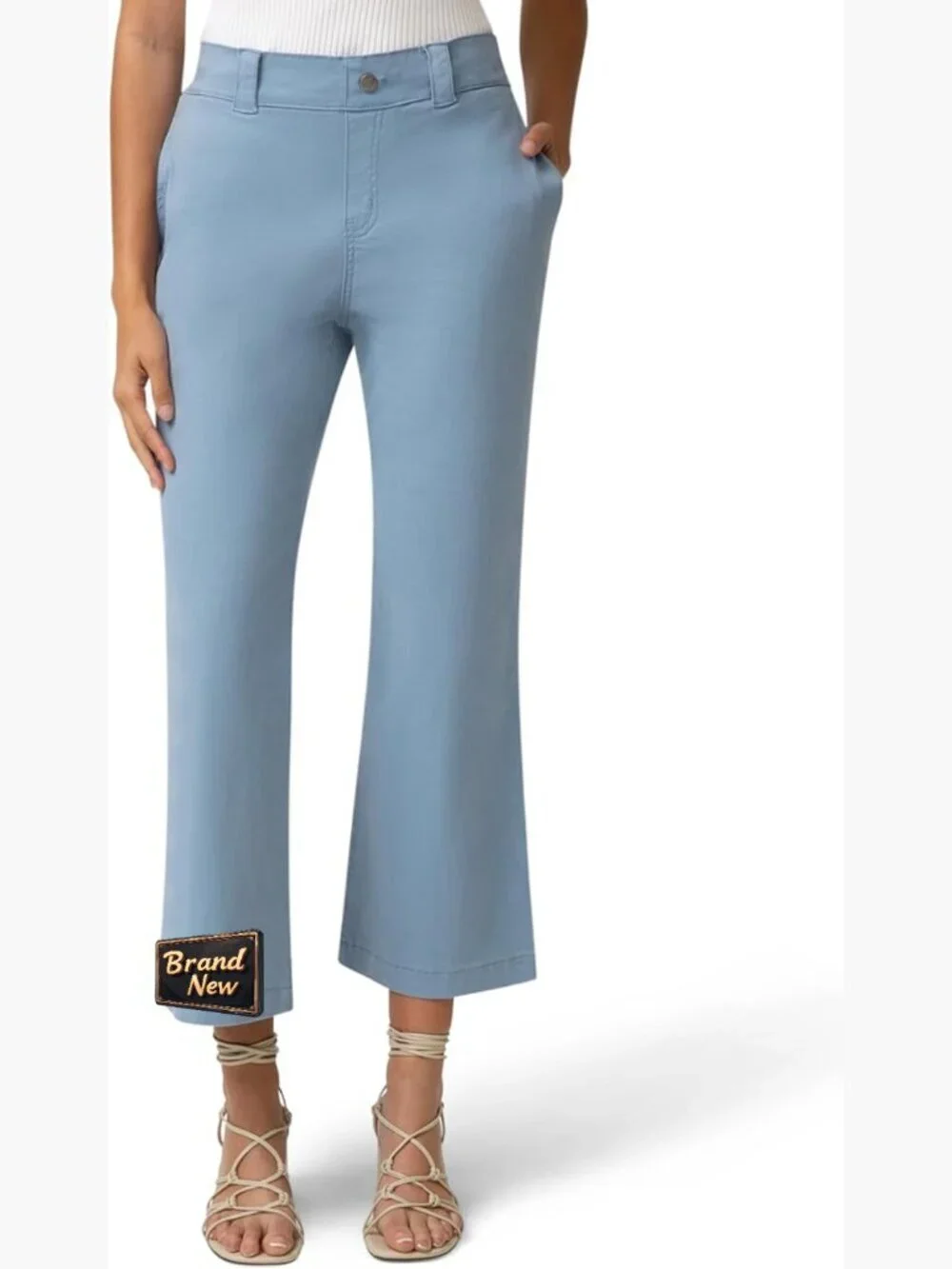 Ultra Stretch Chino Kick Flare Pants with Pockets